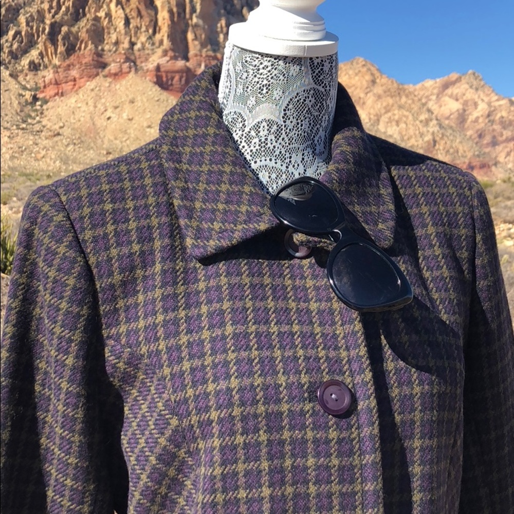 Vintage Wool Pea Coat Jacket. NWOT. - Picture 4 of 5